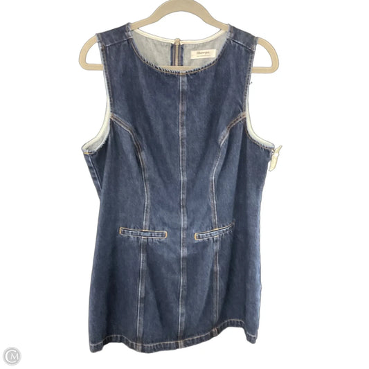 Dress Casual Midi By Showpo In Blue Denim, Size: L