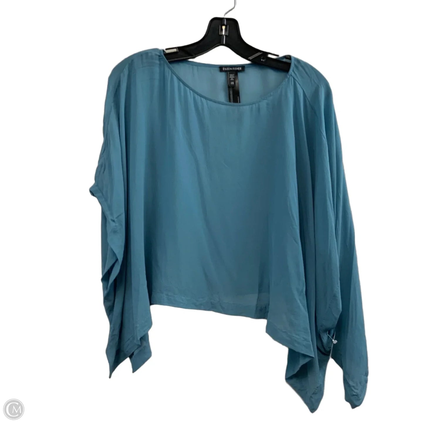Top Short Sleeve Basic By Eileen Fisher In Blue, Size: S