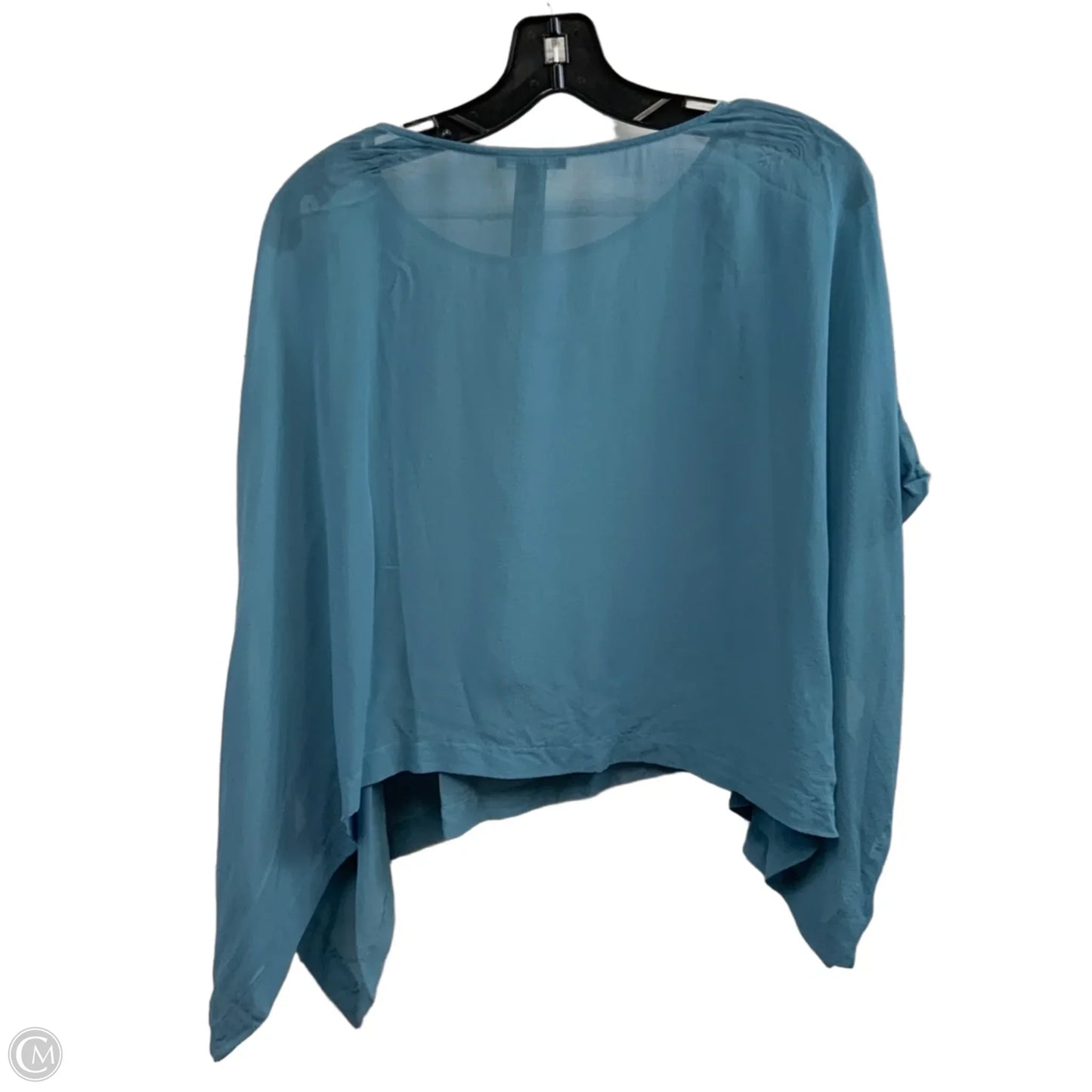 Top Short Sleeve Basic By Eileen Fisher In Blue, Size: S