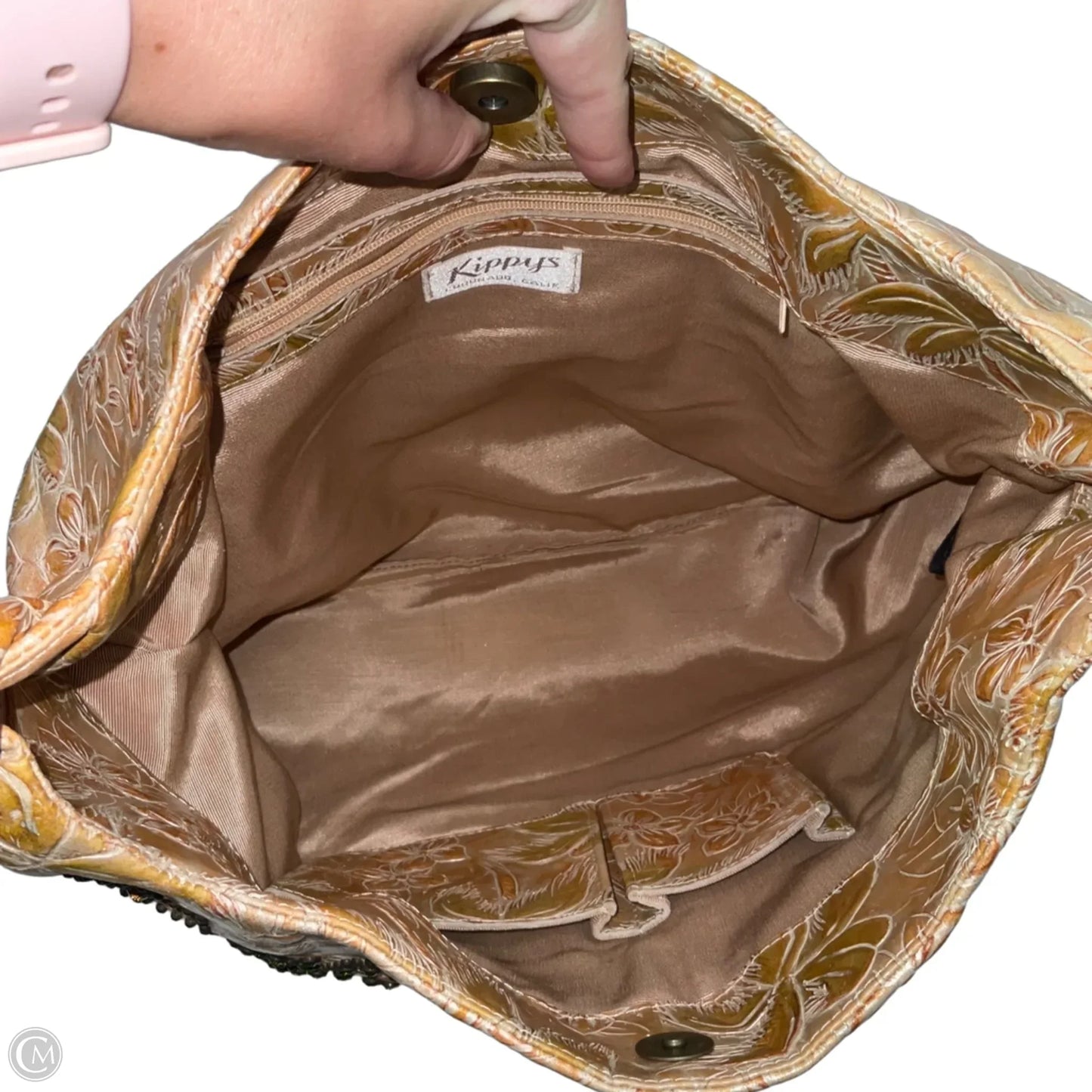 Handbag Leather By Kippys, Size: Large