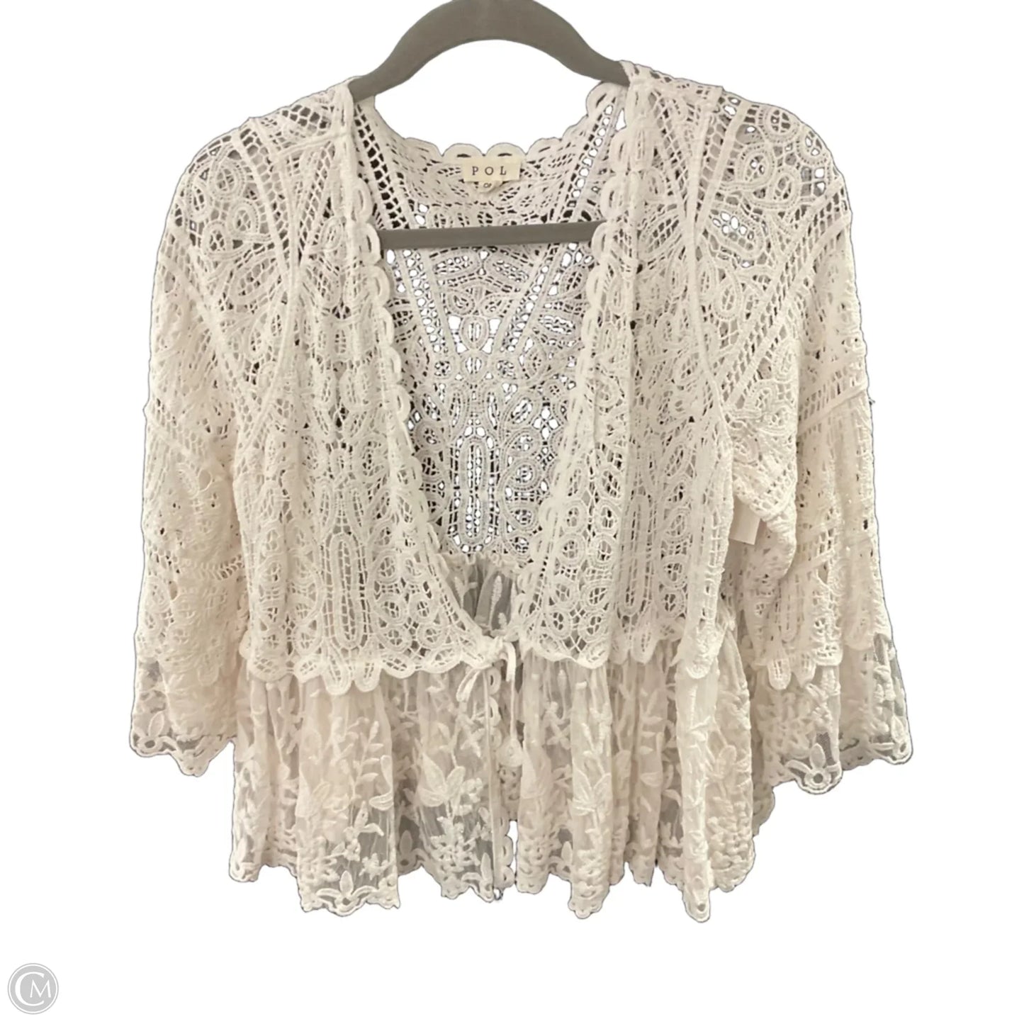 Sweater By Pol In White, Size: Osfm