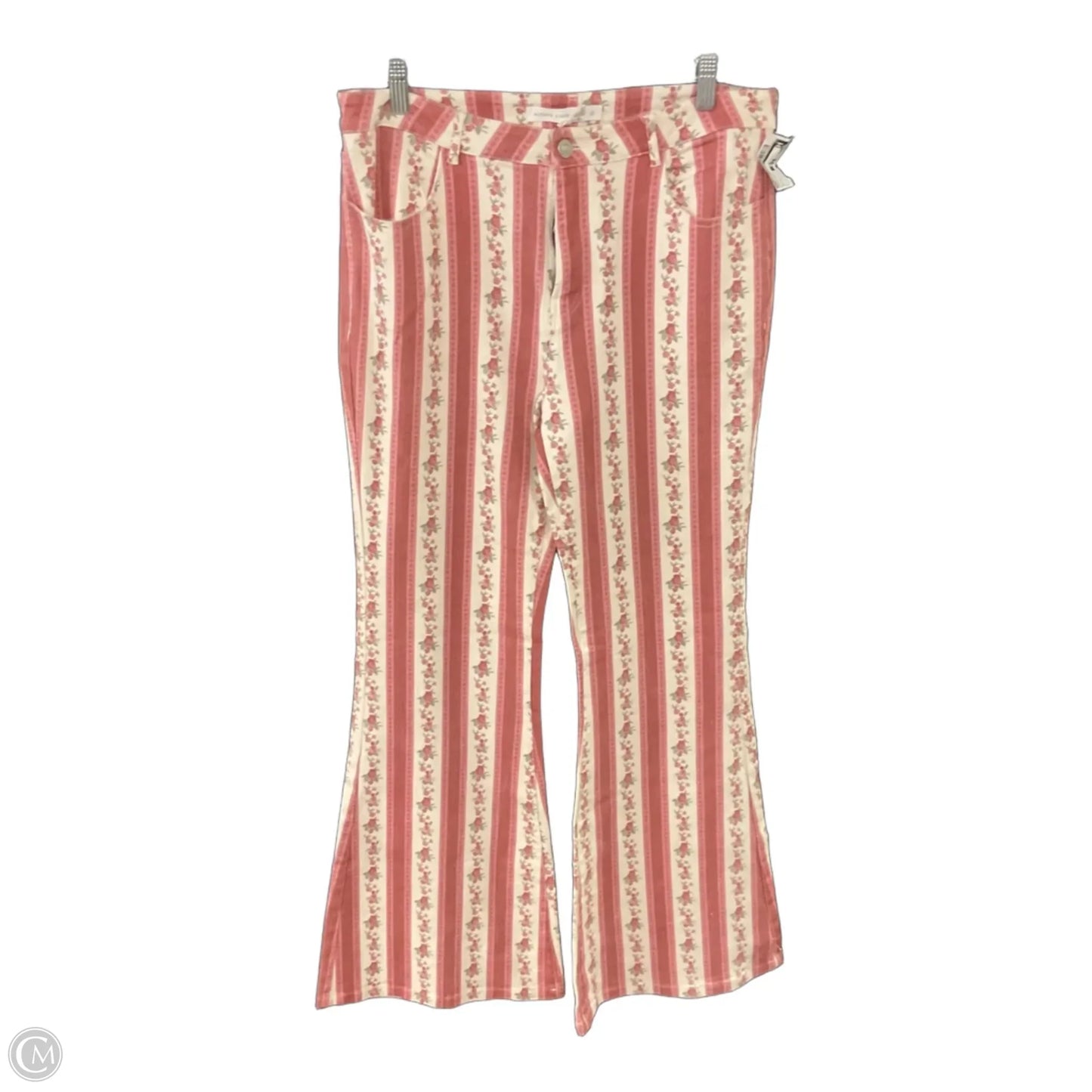 Jeans Flared By Altard State In Pink Denim, Size: L