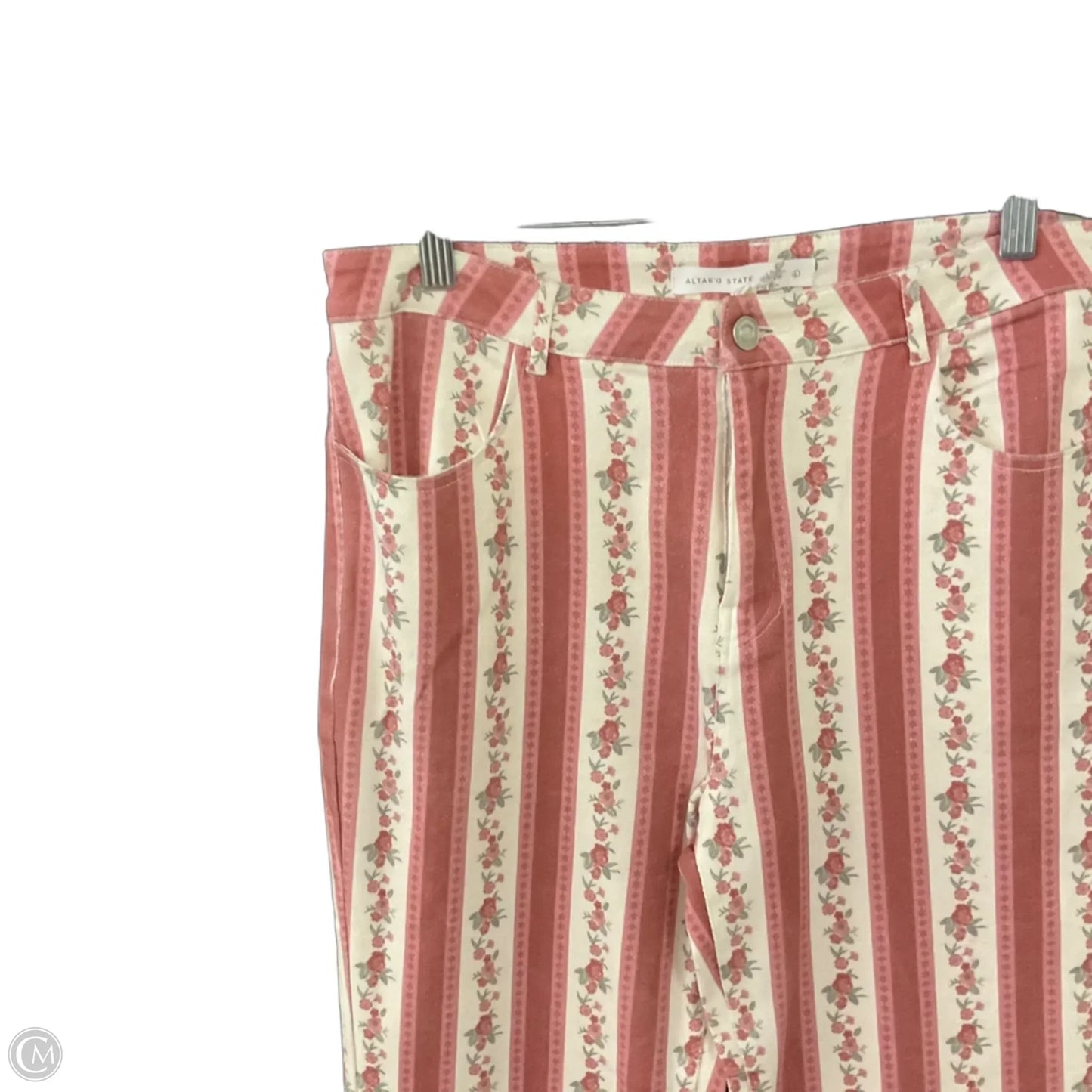 Jeans Flared By Altard State In Pink Denim, Size: L