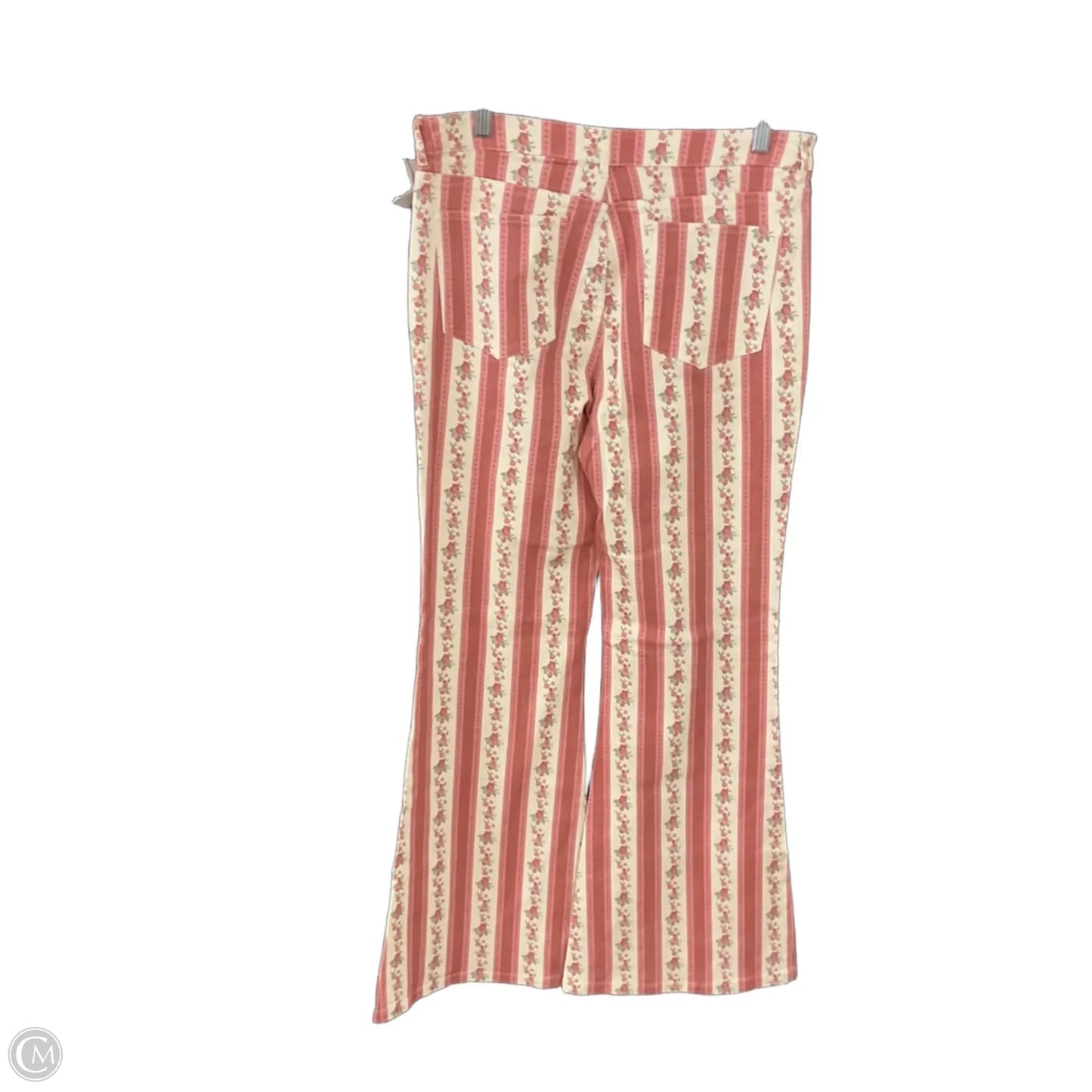 Jeans Flared By Altard State In Pink Denim, Size: L