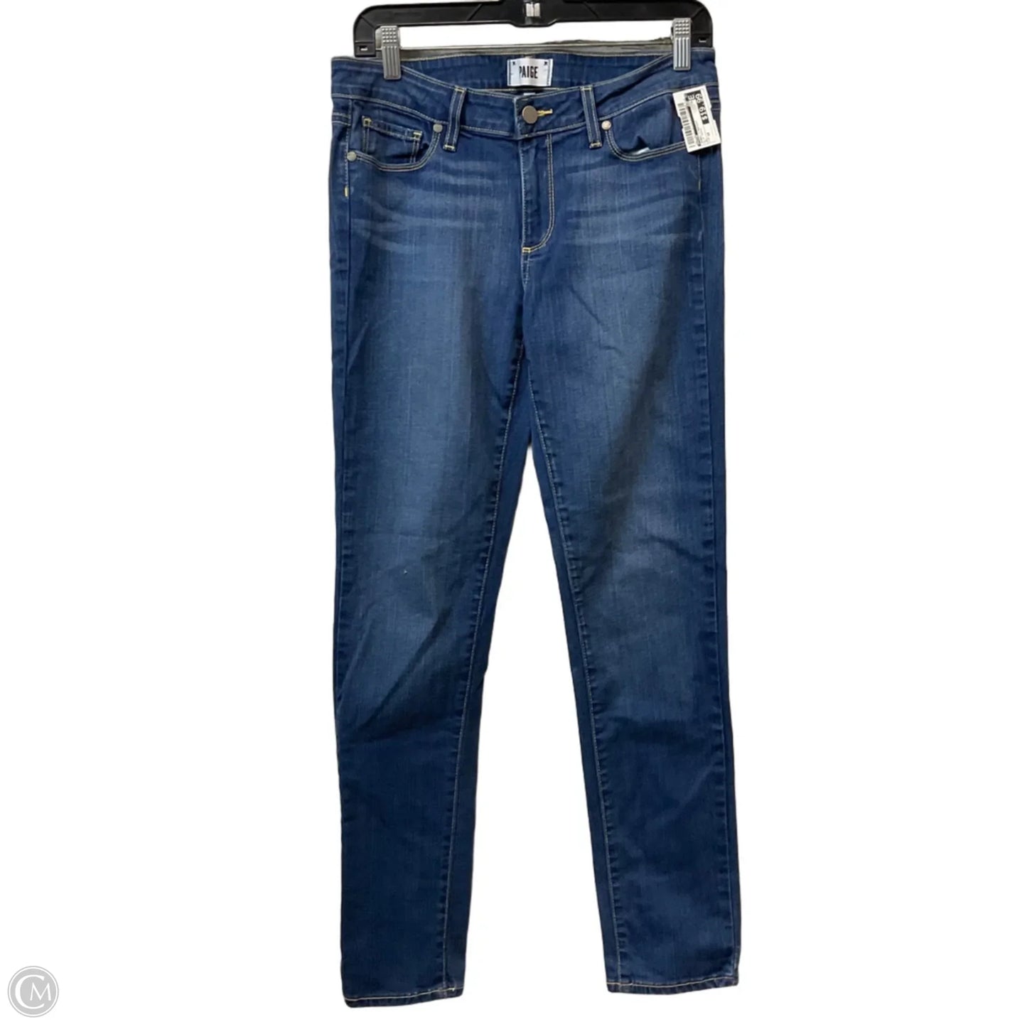 Jeans Straight By Paige In Blue Denim, Size: 10