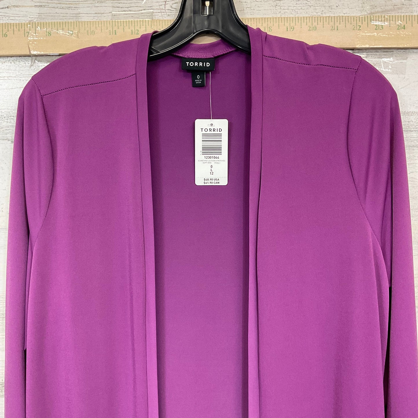 Cardigan By Torrid In Purple, Size: 8