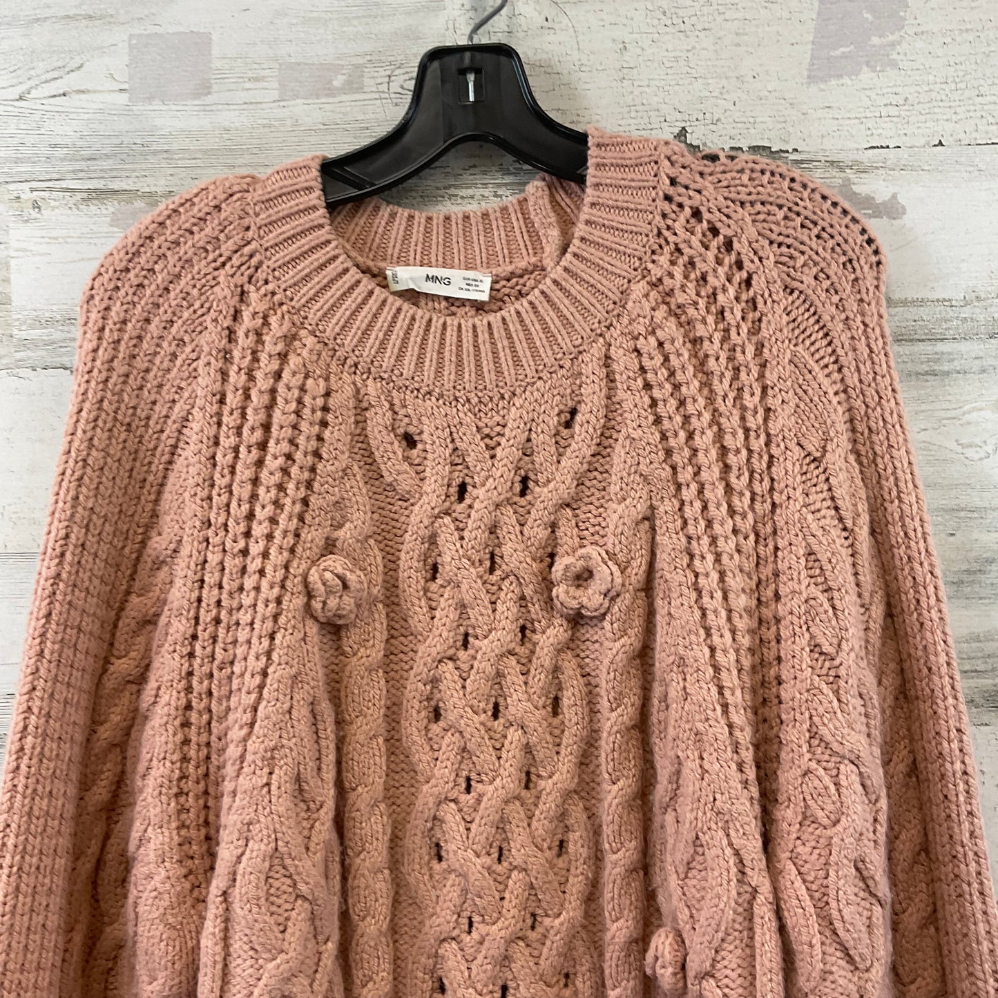 Sweater By Mng In Peach, Size: Xl