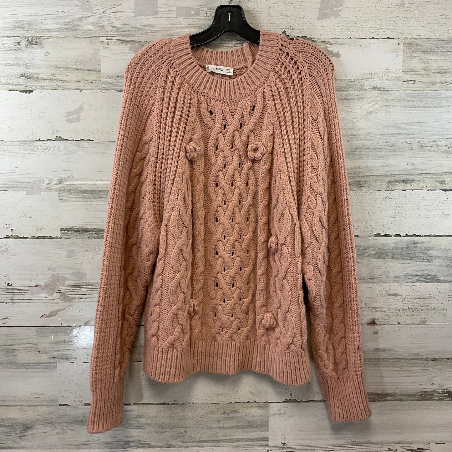 Sweater By Mng In Peach, Size: Xl