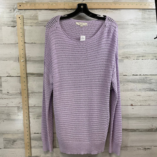 Sweater By Loft In Lavender, Size: 9