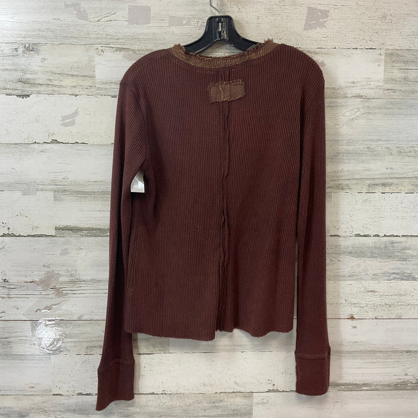 Top Long Sleeve By Oli & Hali In Brown, Size: Xl