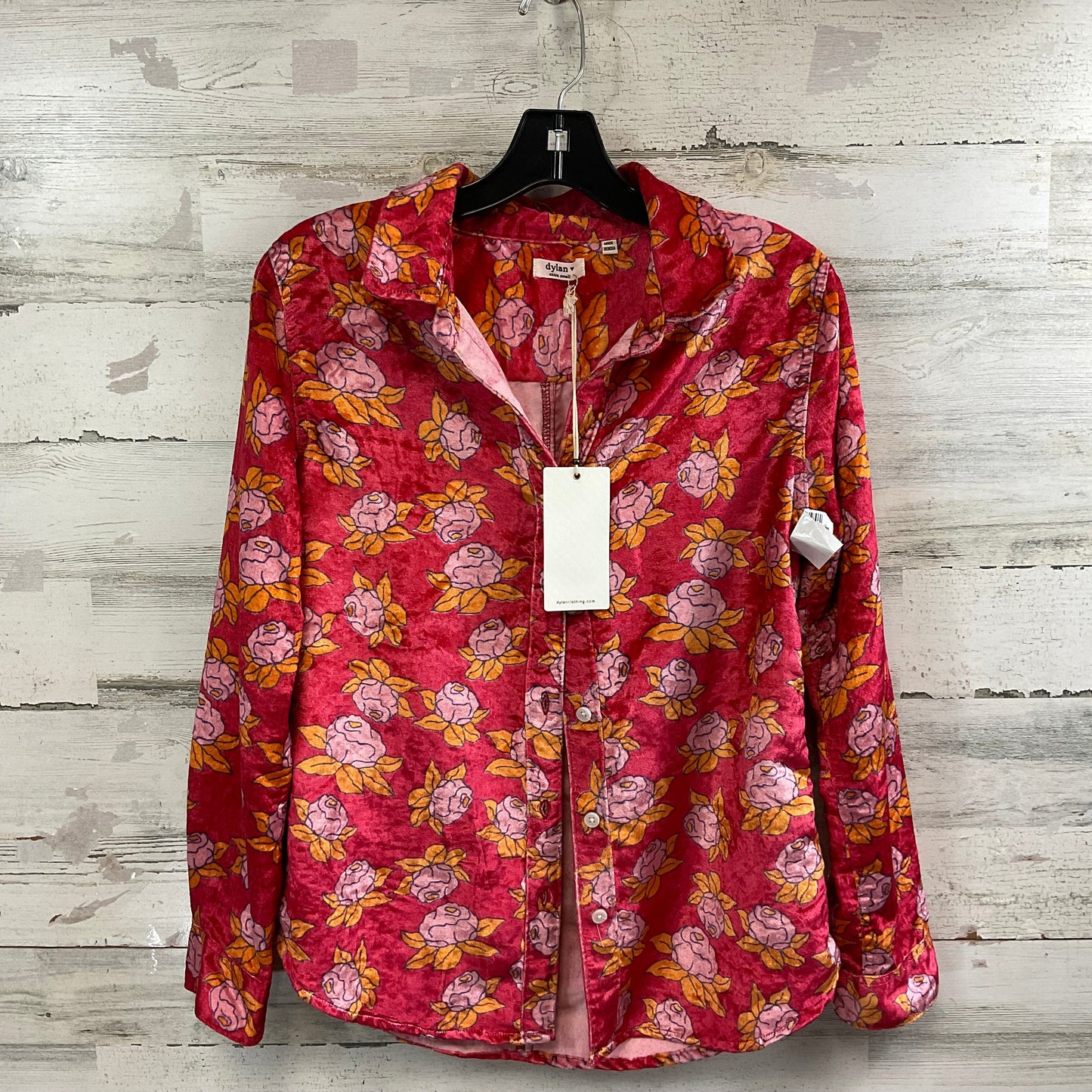 Blouse Long Sleeve By Dylan In Red, Size: Xs