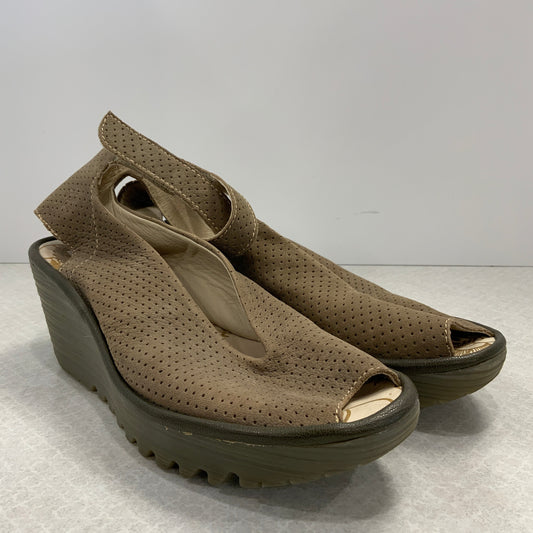 Sandals Heels Wedge By LONDON FLY  Size: 7.5