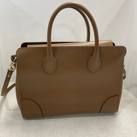 Handbag Leather By Alberta Di Canio Size: Large