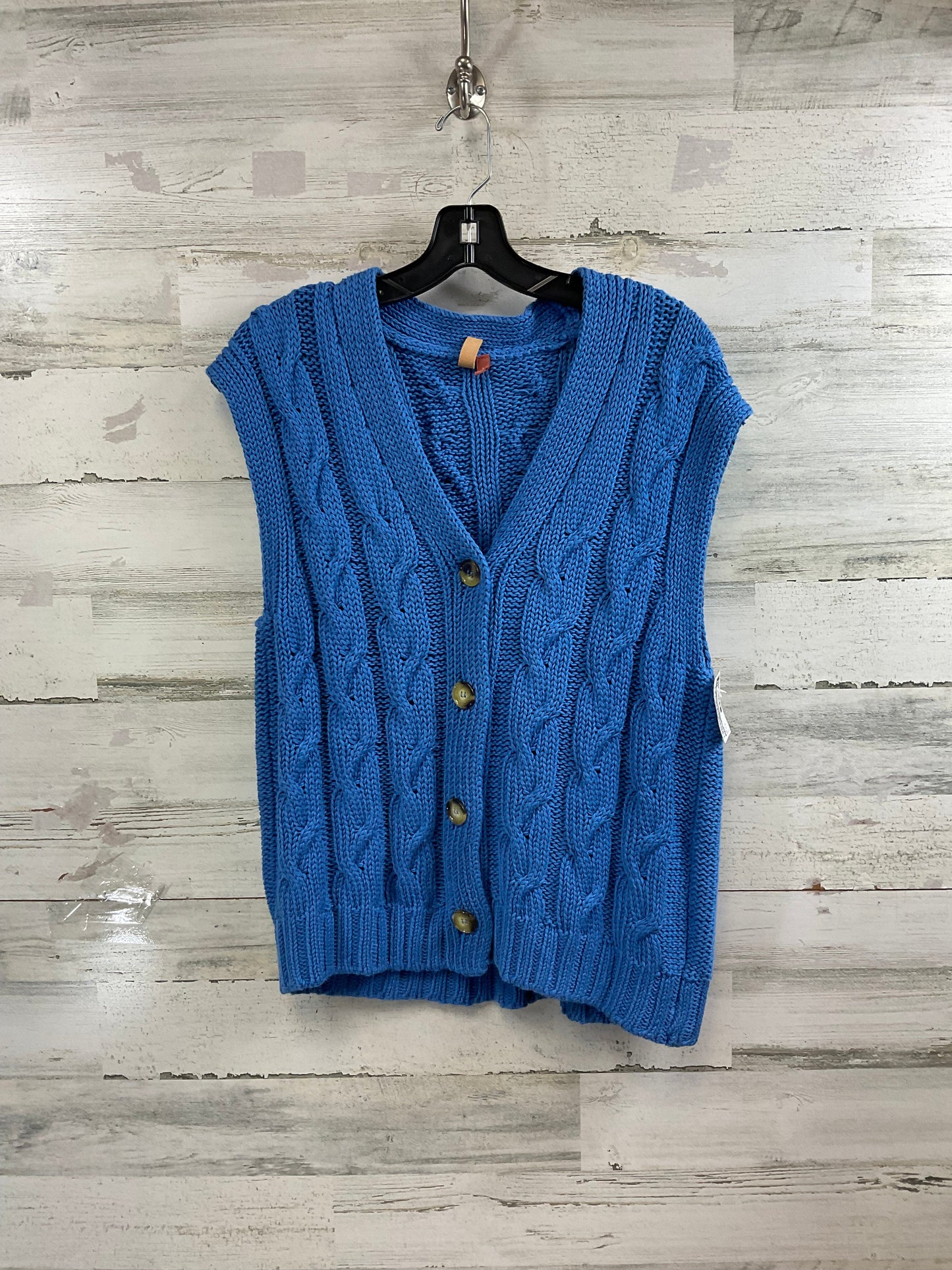 Vest Sweater By Pilcro In Blue, Size: S