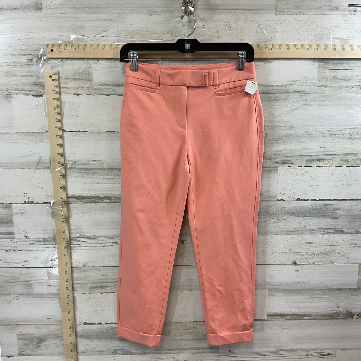 Peach Pants Cropped White House Black Market, Size 00