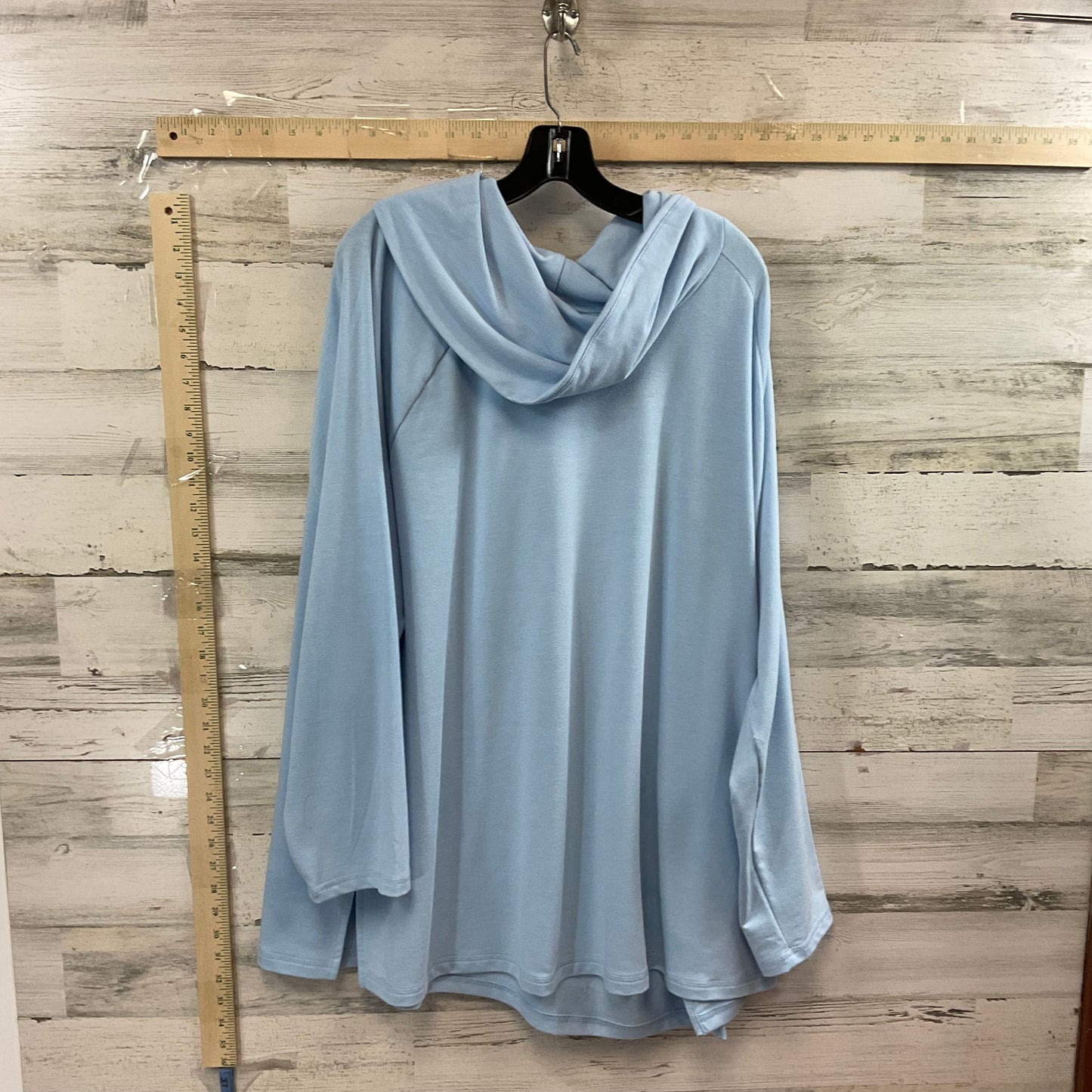 Blue Top Long Sleeve Karen Scott, Size 4x