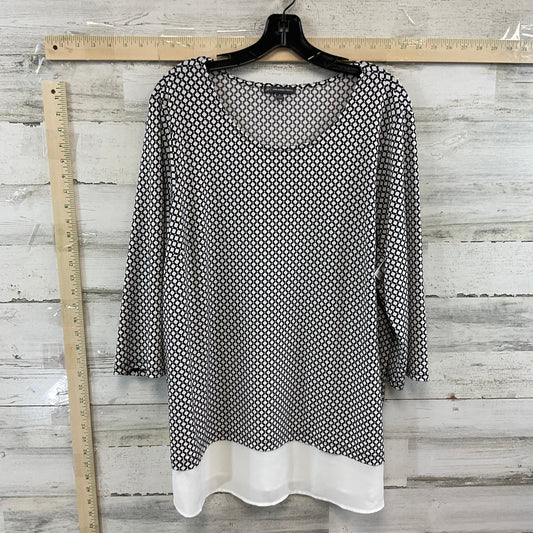 Top 3/4 Sleeve Basic By Adrianna Papell  Size: 2x