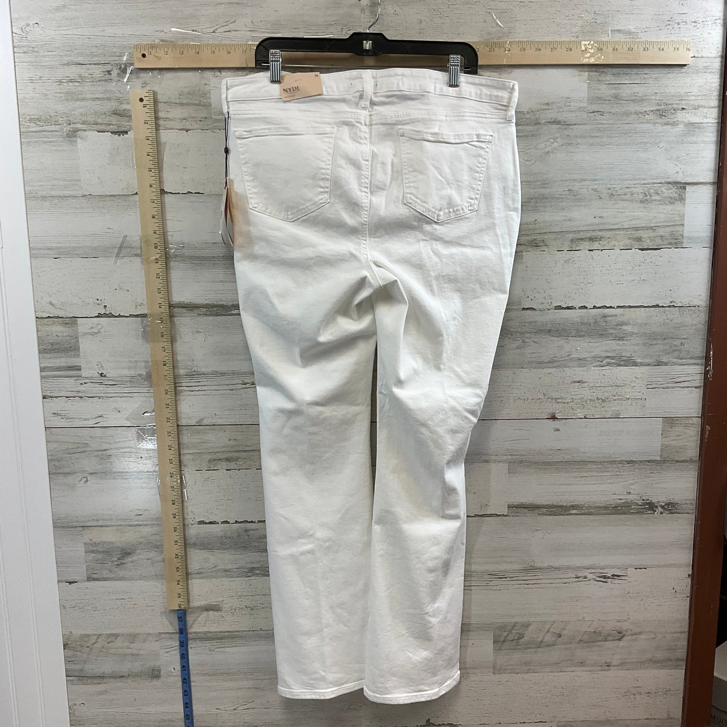 White Denim Jeans Boot Cut Not Your Daughters Jeans , Size 16