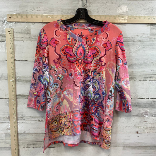 Peach Top 3/4 Sleeve Soft Surroundings, Size Xs