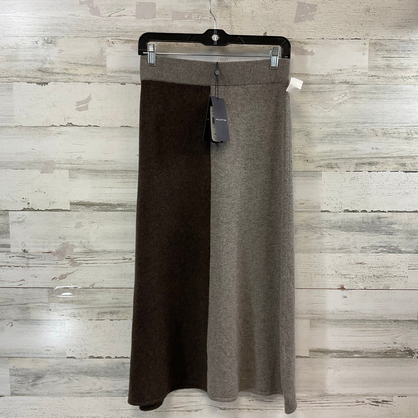 Skirt Midi By Halston In Brown, Size: S