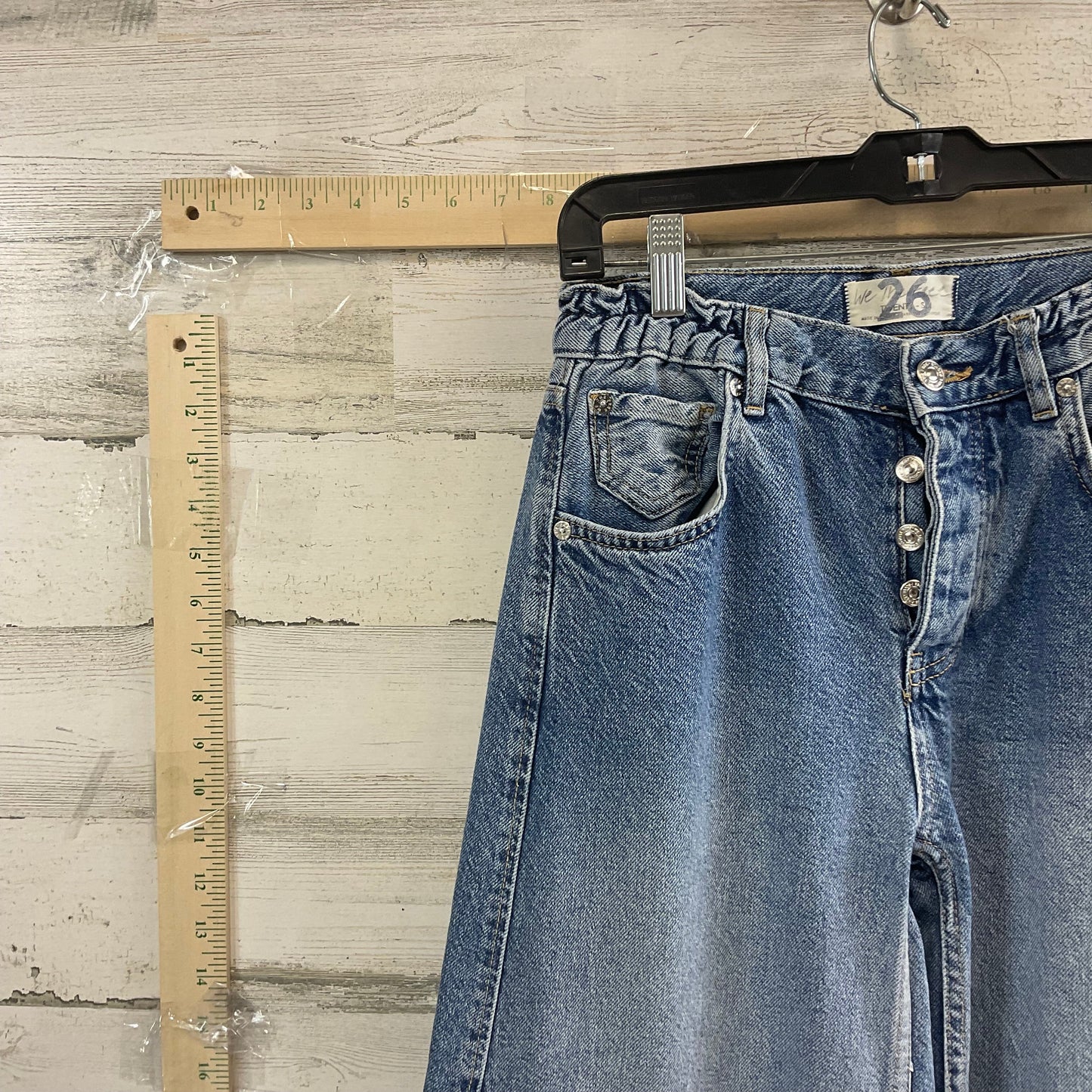 Blue Denim Jeans Flared Free People, Size 2