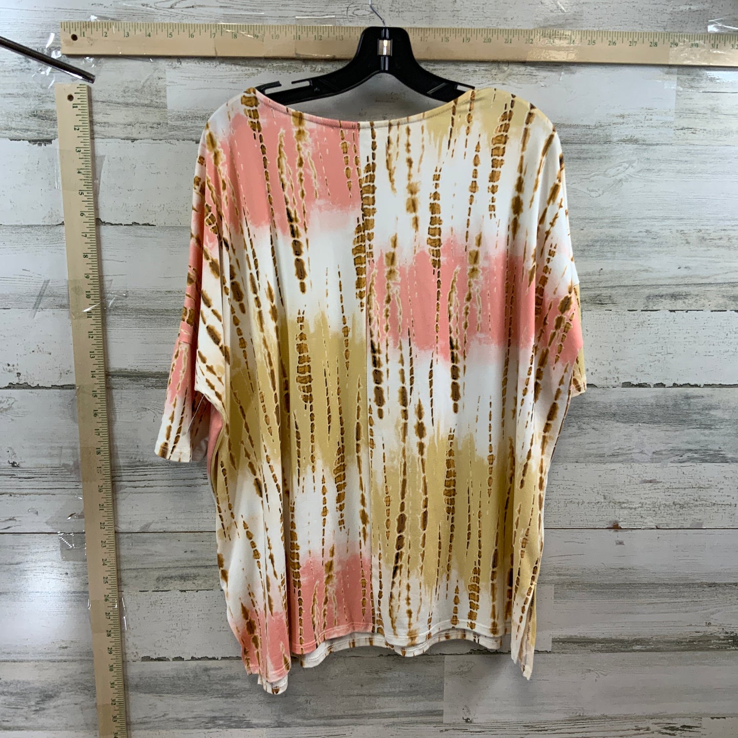 Yellow Top Short Sleeve White Birch, Size Xl