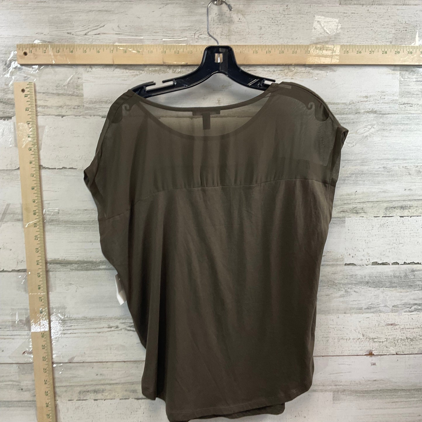 Brown Top Short Sleeve Mng, Size M