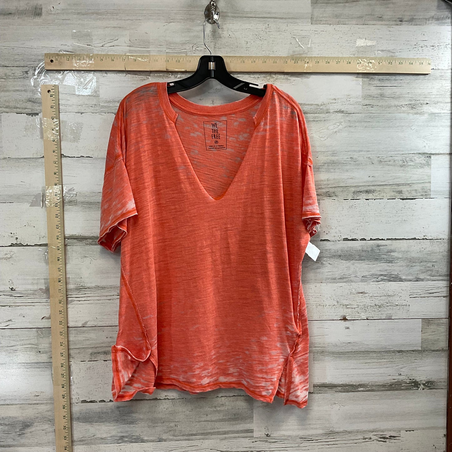 Orange Top Short Sleeve We The Free, Size M