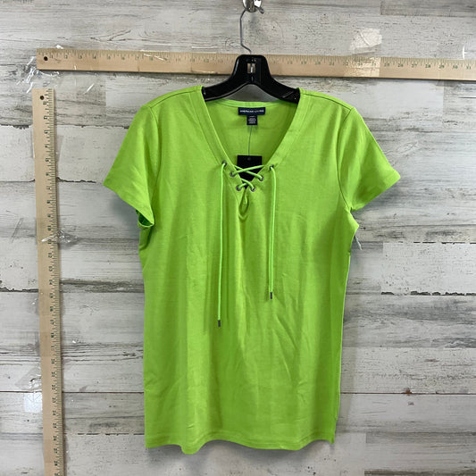 Green Top Short Sleeve American Living, Size L