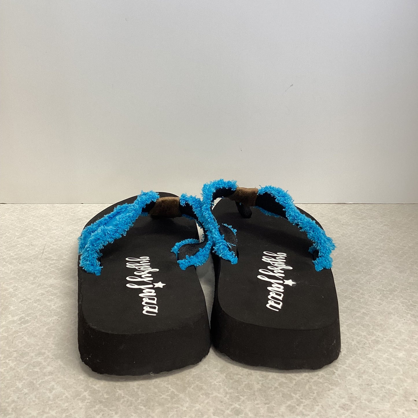 Black Sandals Flip Flops Gypsy Jazz Size 9.5