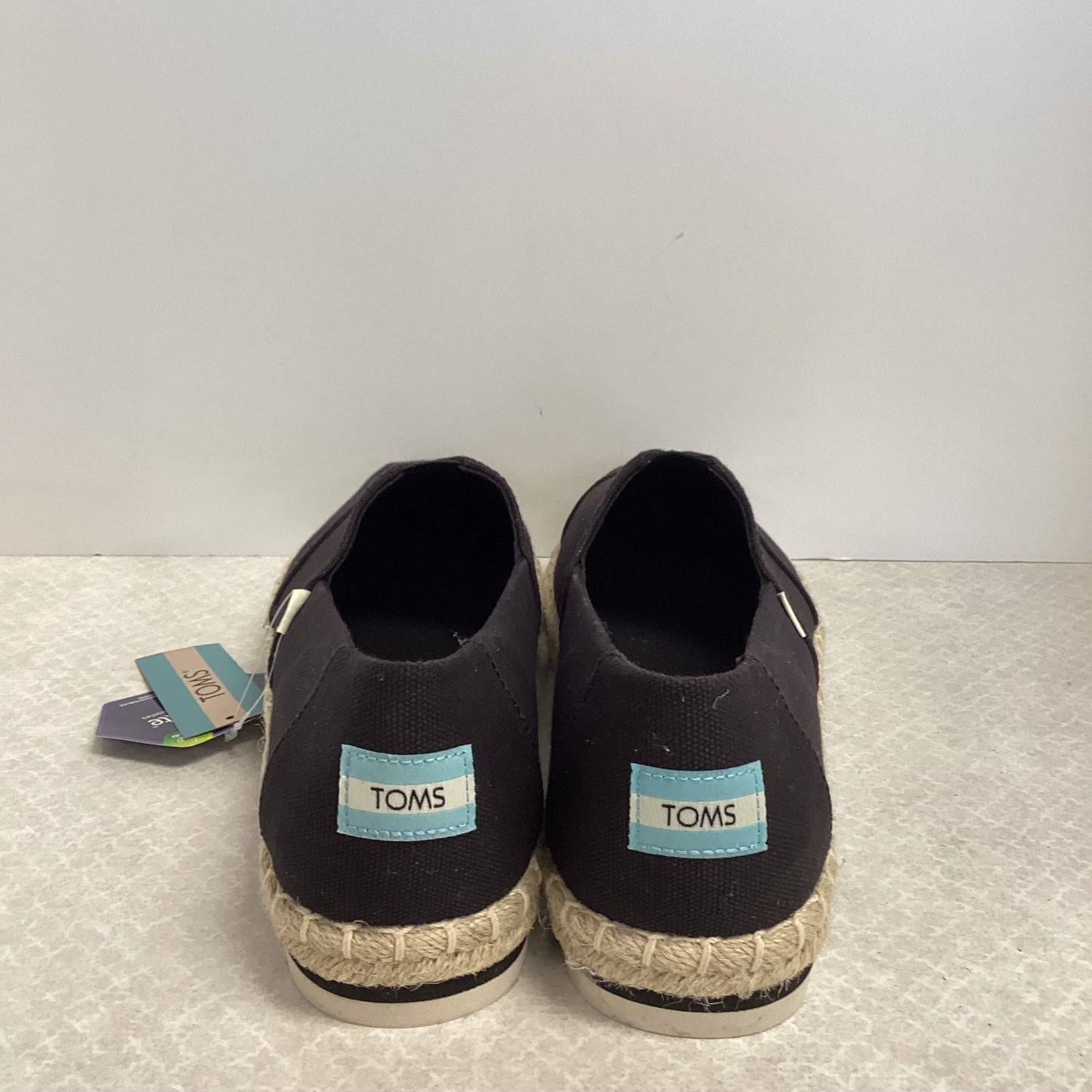 Black Shoes Flats Toms, Size 9.5