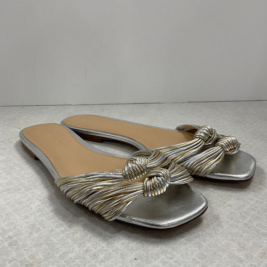 Silver Sandals Designer Veronica Beard, Size 7.5