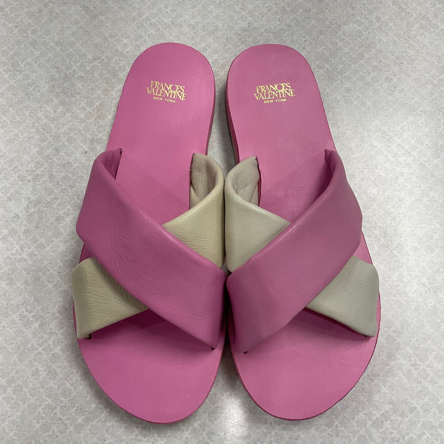 Pink Sandals Designer Frances Valentine , Size 7