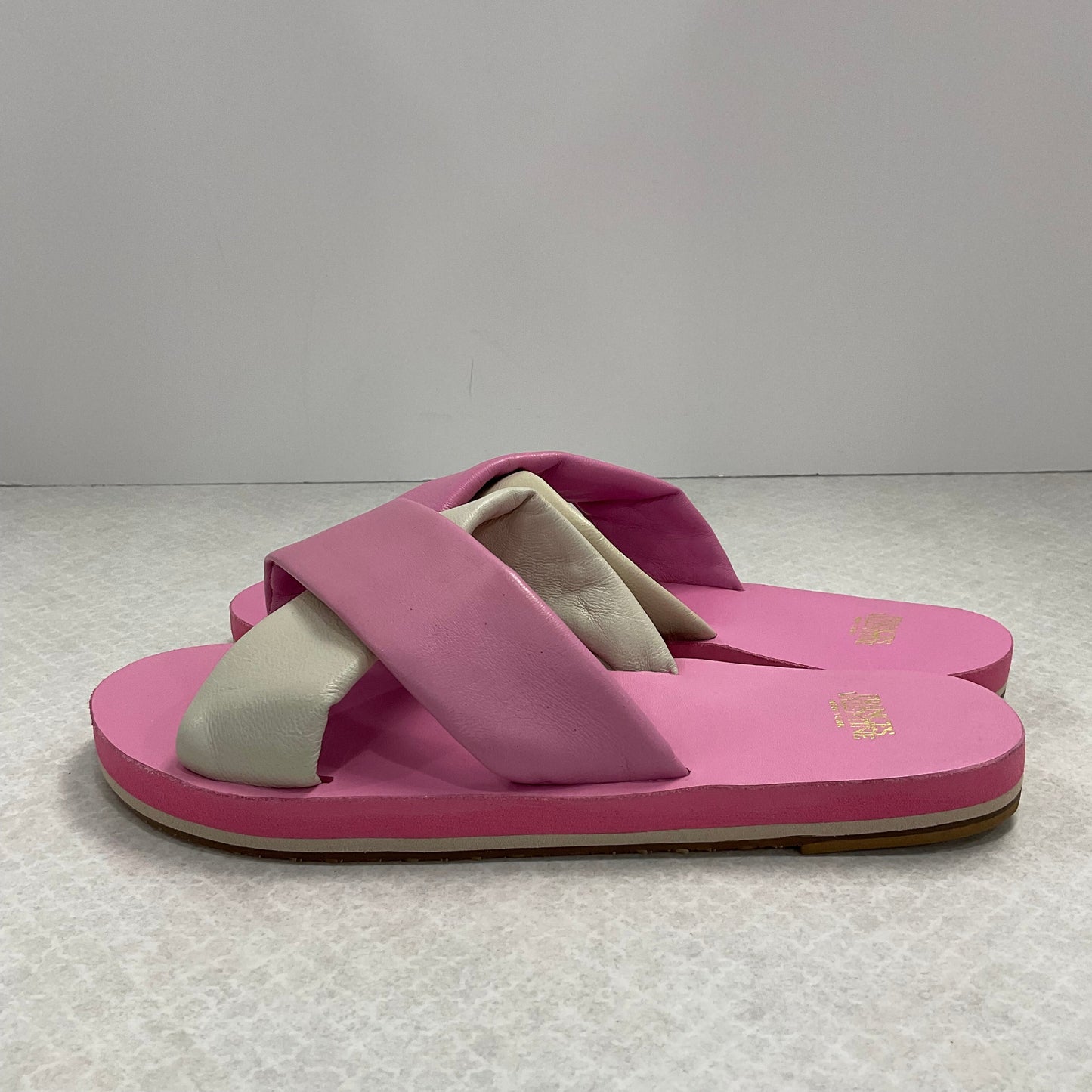 Pink Sandals Designer Frances Valentine , Size 7