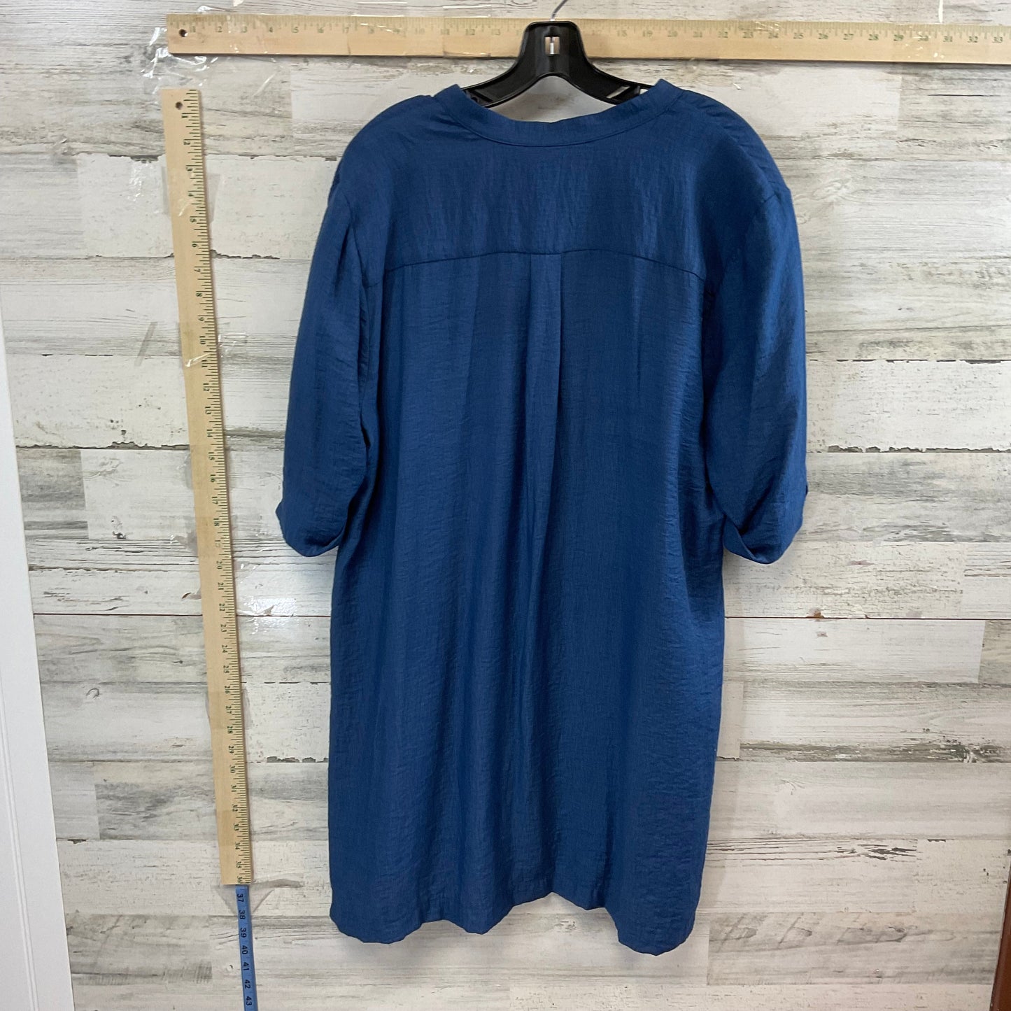 Blue Tunic Short Sleeve Chicos, Size Xl