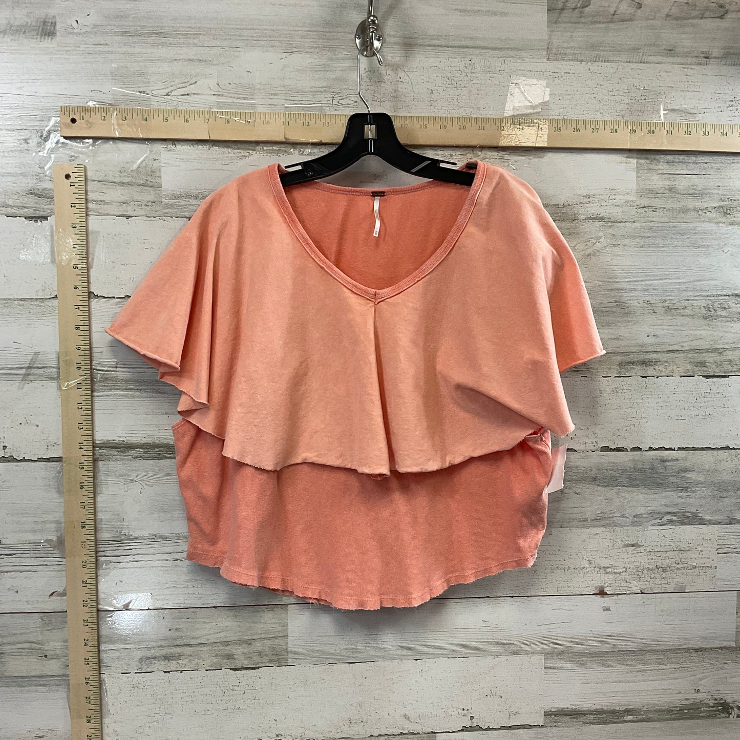 Peach Top Short Sleeve Free People, Size Xs