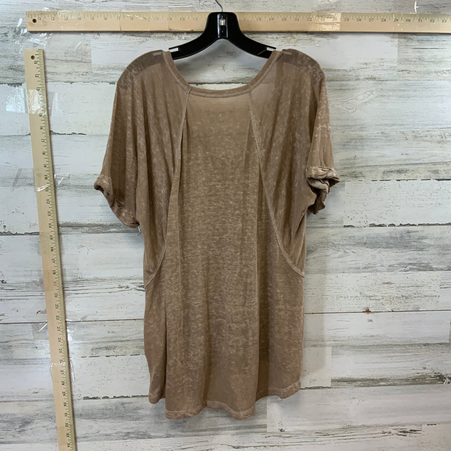 Brown Top Short Sleeve We The Free, Size Xs