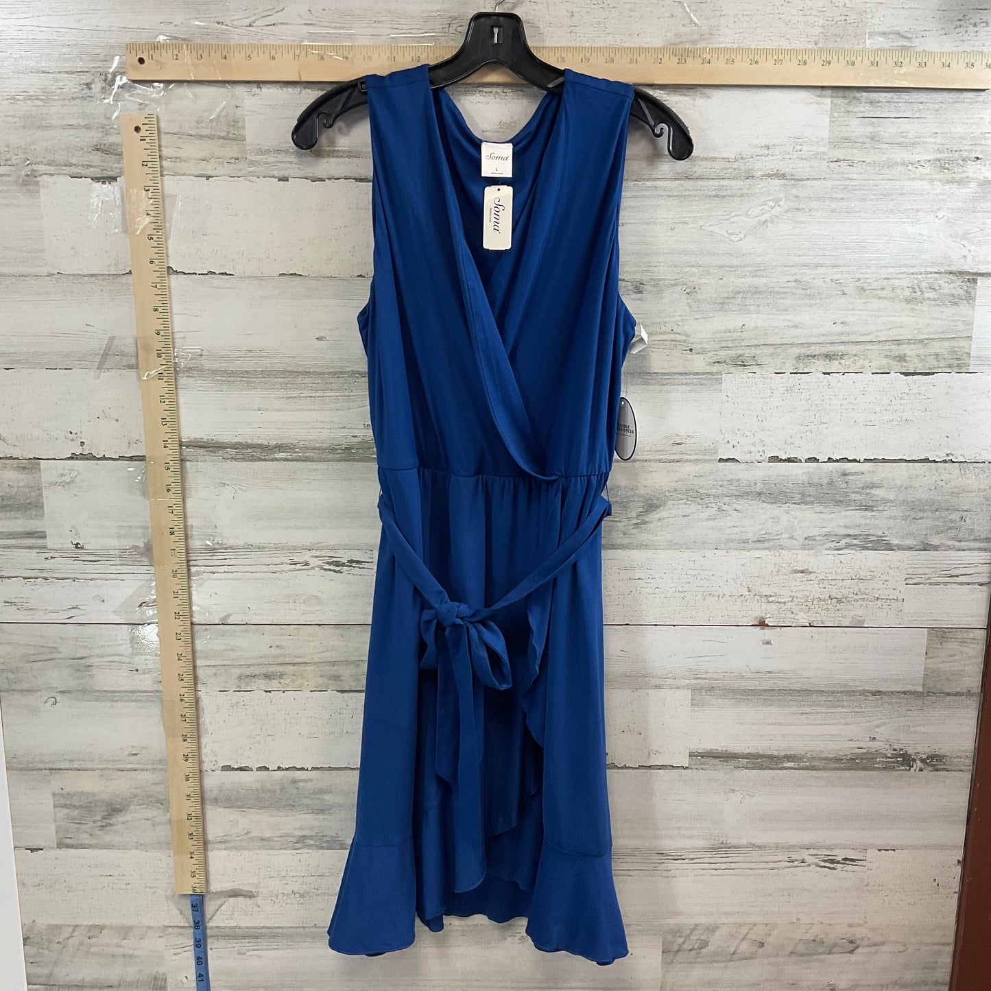 Blue Dress Casual Short Soma, Size L