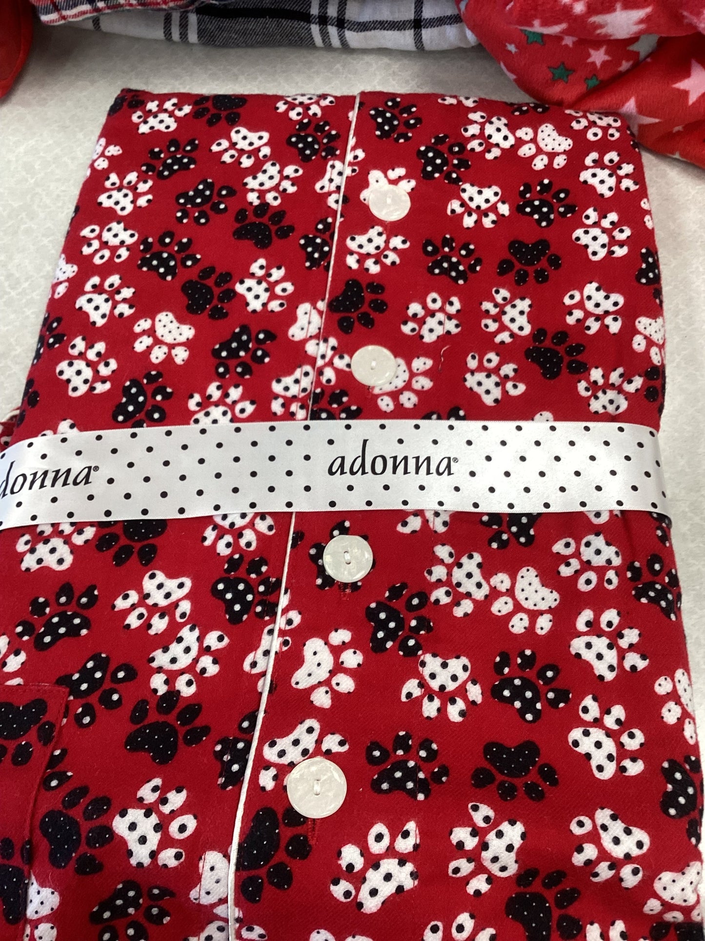 Pajamas 2pc By adonna In Red, Size: 2x