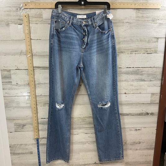 Blue Denim Jeans Straight Kancan, Size 8
