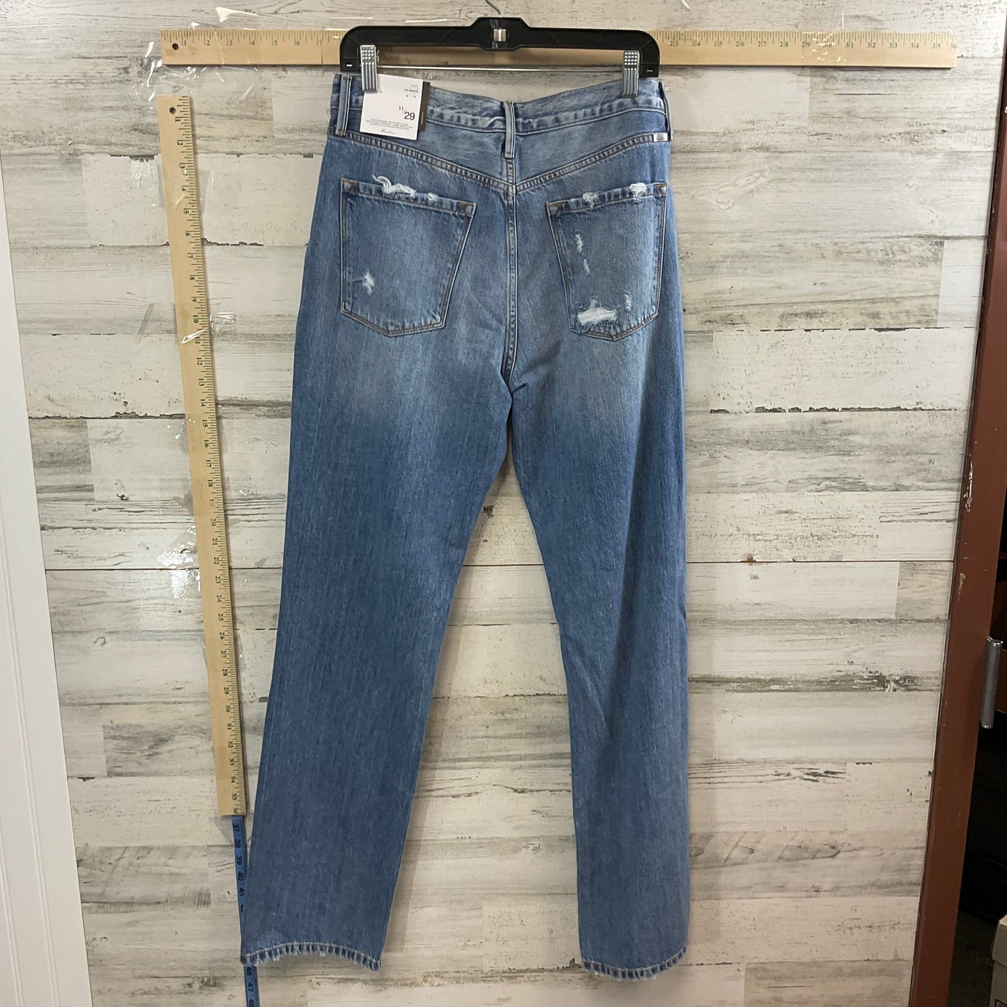 Blue Denim Jeans Straight Kancan, Size 8