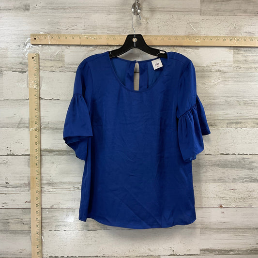 Blue Top Short Sleeve Cabi, Size Xs