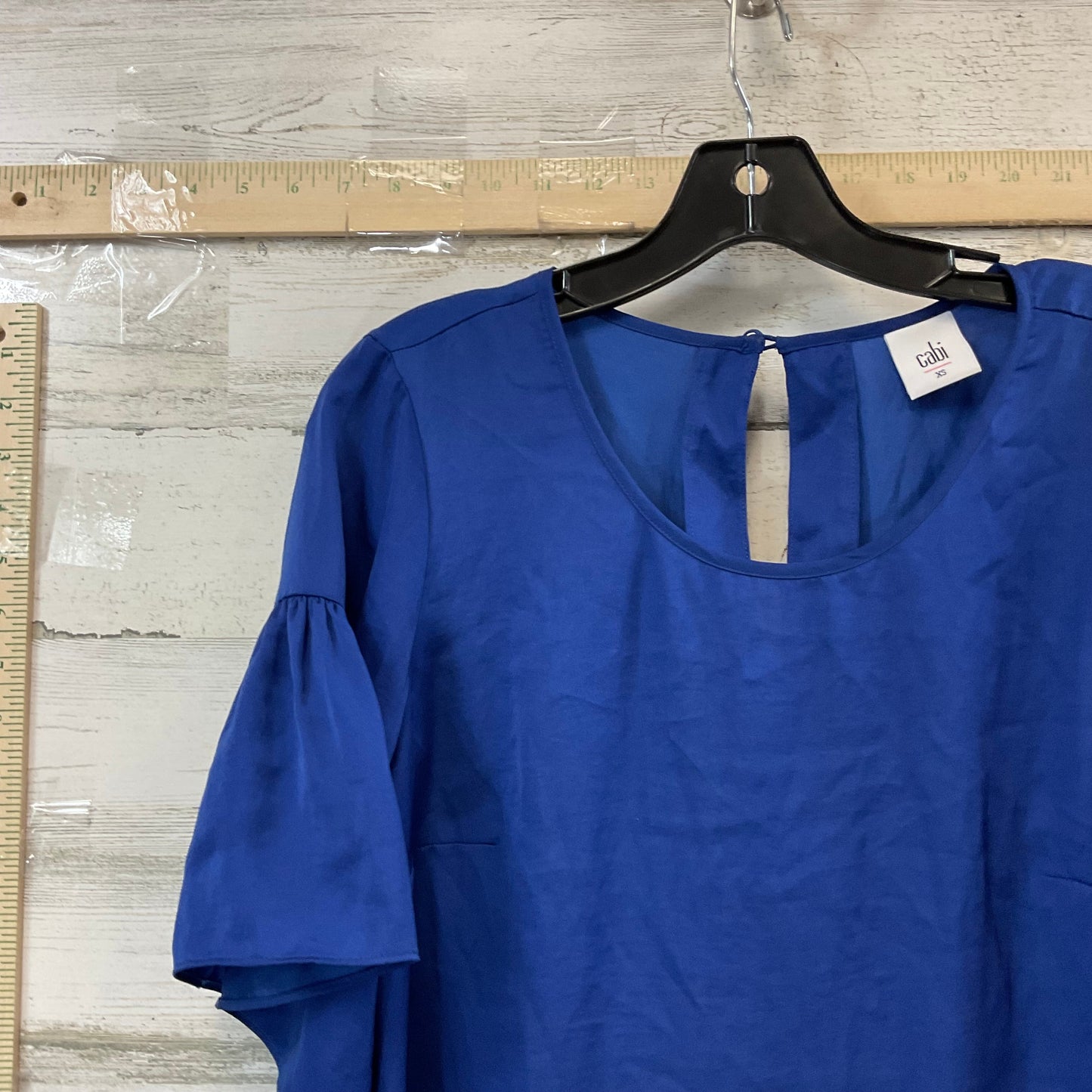 Blue Top Short Sleeve Cabi, Size Xs