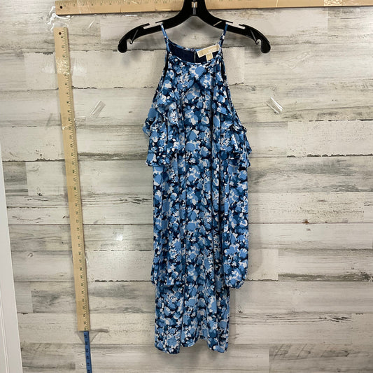 Blue Dress Casual Short Michael By Michael Kors, Size S