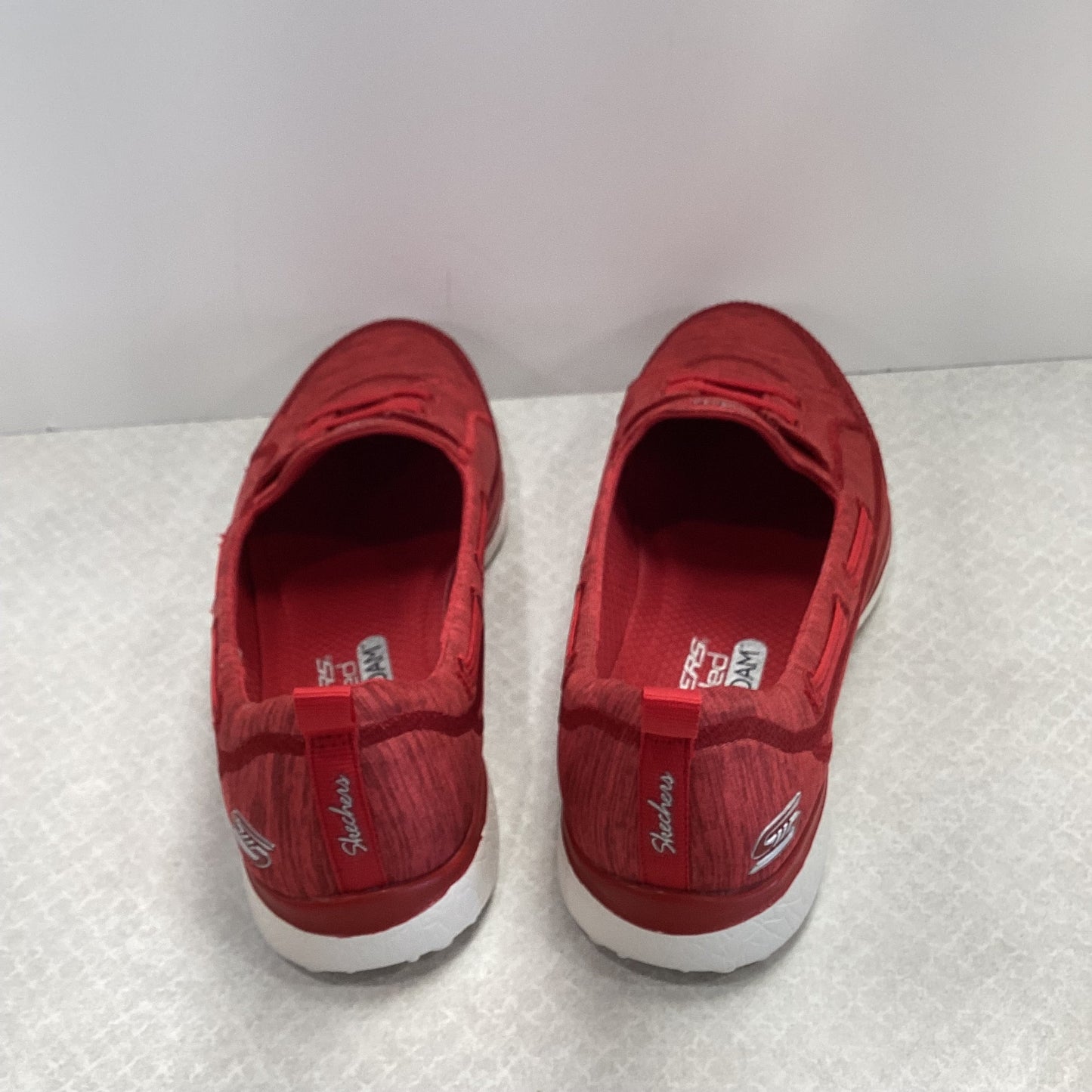 Red Shoes Flats Skechers, Size 8.5