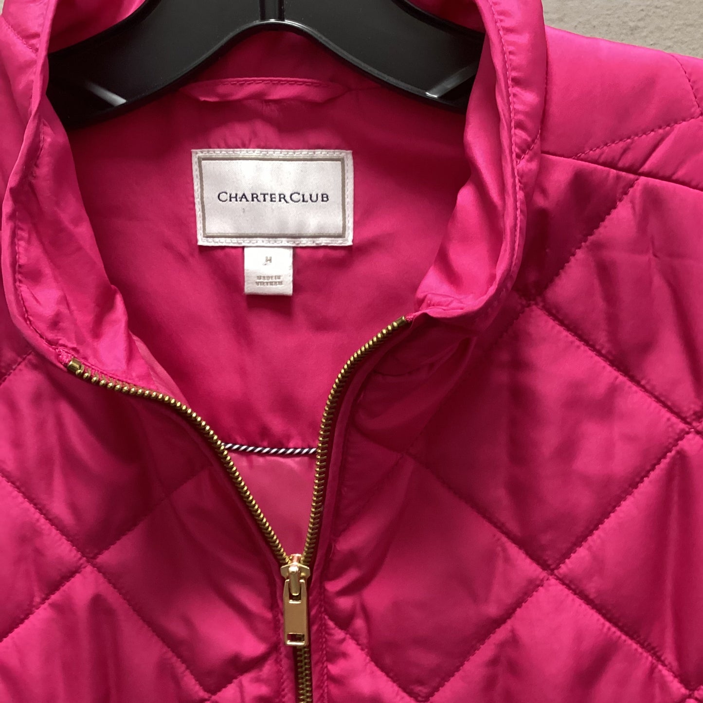 Vest Puffer & Quilted By Charter Club In Pink, Size: M