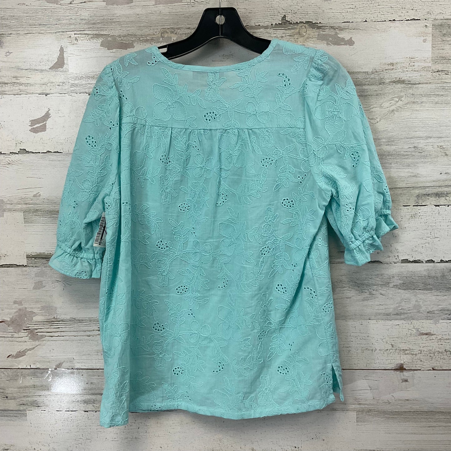 Top Short Sleeve By Loft In Blue, Size: S