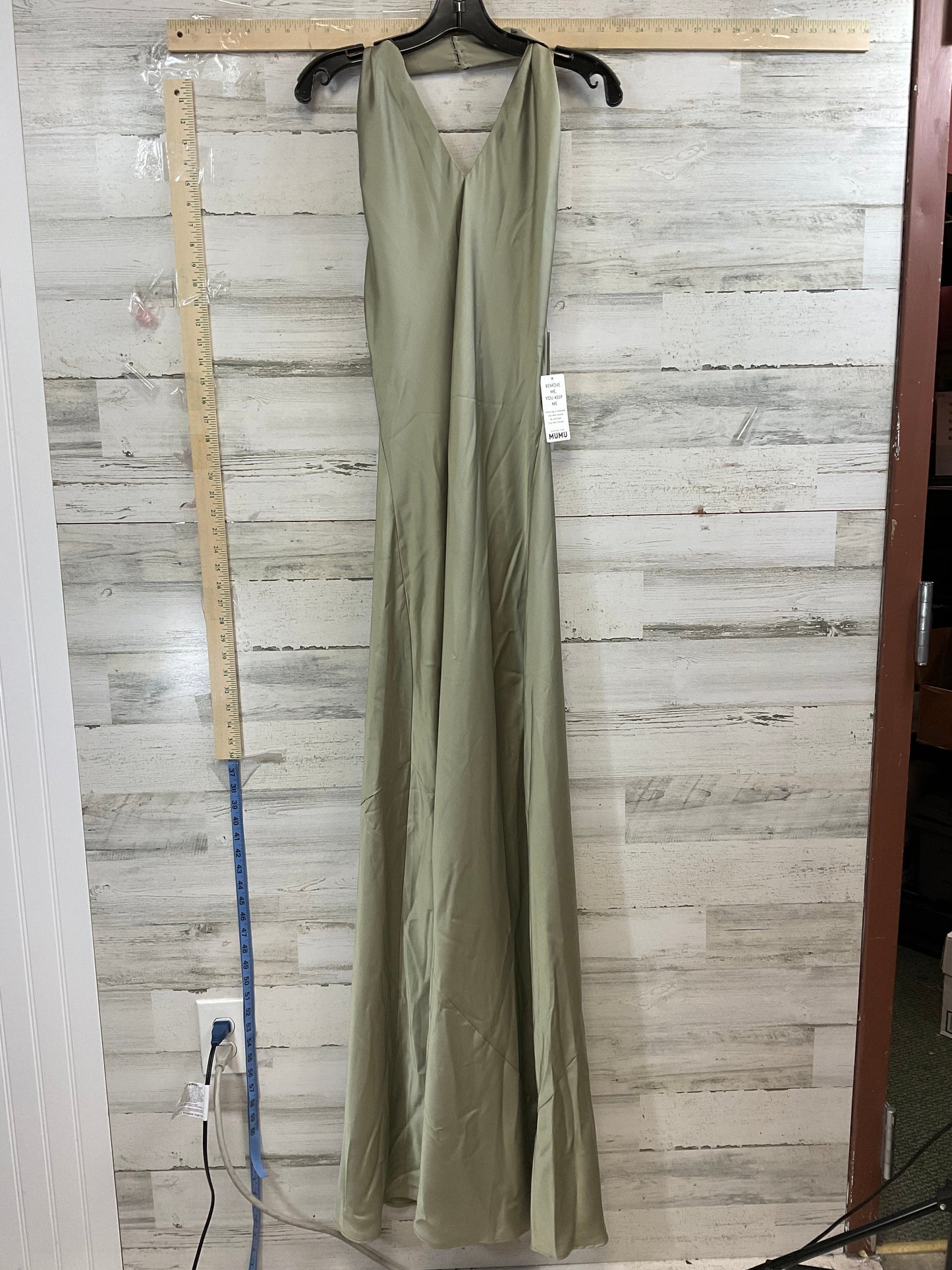 Green Dress Party Long Mumu, Size S