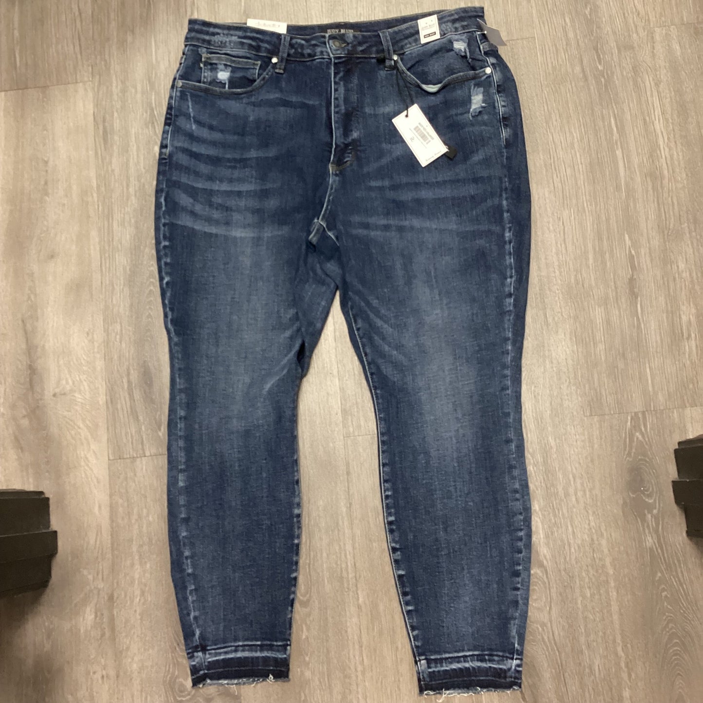 Jeans Straight By Judy Blue In Blue Denim, Size: 22w