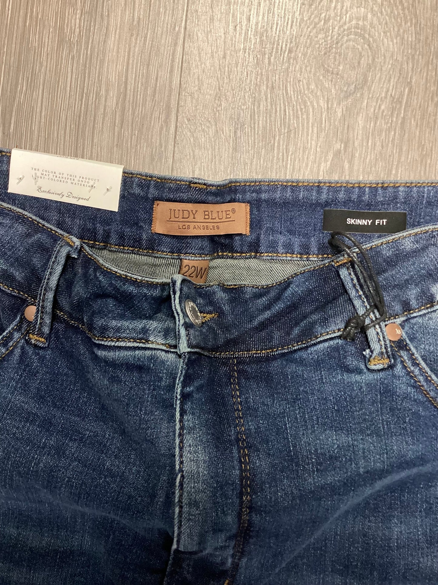 Jeans Skinny By Judy Blue In Blue Denim, Size: 22w